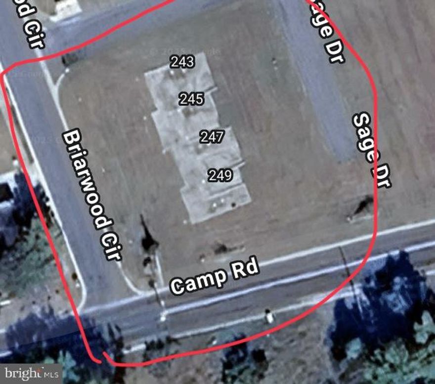 Improved 4 adjoining townhouse parcels with concrete slab that needs to be replaced.)
Beginning of the Sandy Meadows community that is its own block offering  privacy outside of crowded downtown for you to Build and sell or rent.
Listing shows one lot
Lots 55, 56, 57 & 58 

This is a unique opportunity for small project in a nice setting.
Easy access to Route 404, shopping, dining and the historic Town of Denton

Call for details.