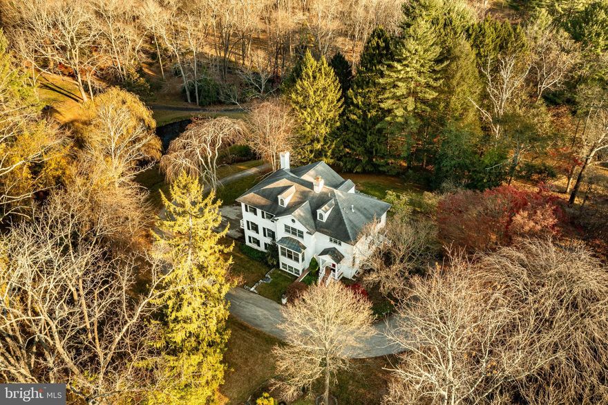 Located on one of the most sought after roads in Chadds Ford, sits this gorgeous, 5 bed, 4.5 bath  brick colonial set on 2.5 exceedingly private acres. Entering through the gates, the driveway winds gracefully past the pool to the house, which is well situated to overlook the grounds. The totally custom home is incredibly well built and the layout is perfect for both elegant entertaining and cozy family living.  Entering into the stately foyer, there is a large formal living room and dining room, as well as a gourmet kitchen off of which sits a soaring family room with fire place and glass doors to the brick patio at the rear of the home. The first floor is completed by a mudroom and laundry area. The second level is accessed via either of two staircases. The primary bedroom suite includes a well appointed bathroom and huge walk-in closet. There are two further bedrooms on this level and a full bath. On the third floor is a large bedroom with its own full bath. A fifth bedroom and full bath are located in the finished basement, where there is also direct access to the large 3-car garage. Located in a highly desirable area in Kennett Township just a stone's throw from the Delaware state line, and with easy access to all amenities, this is an exceptional property and a unique opportunity to buy in to one of the most coveted neighborhoods in Chadds Ford. See listing agent for more details.
