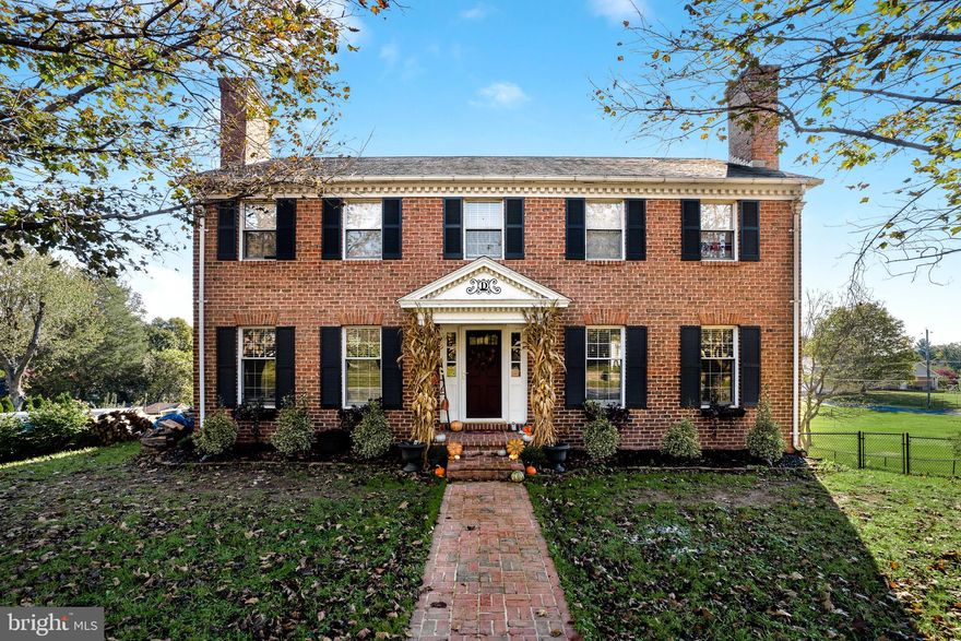 Be prepared to fall in love with this Red Hill Rd beauty, lovingly named "The End Of The Rainbow" by the original owners. This home features hardwood floors on the entire main level and 4 of the 5 bedrooms upstairs.  The bright and sunny kitchen has been updated and features a gas burning stove with custom vent hood, stainless steel appliances, beautiful painted cabinets and tons of counterspace.  The fall weather is the perfect spot to relax in front of one the two  wood burning fireplaces.  The den fireplace features a large hearth with wood bin and a door to the exterior to load wood.   Enjoy your summer days relaxing in the large in-ground pool.  The current owners have a new liner and have secured an installer to replace in spring for the new owners.  The detatched 2-car garage has an upper level with plumbing that could be converted to living space.  One of the upstairs bedrooms is currently being used as a sauna room.  The sauna can be purchased if new buyers would like it to stay.  This home is located withing walking distance to War Memorial Park, minutes to the Marc Train Station and just around the corner from I-81.  Don't miss out, schedule your private showing today.