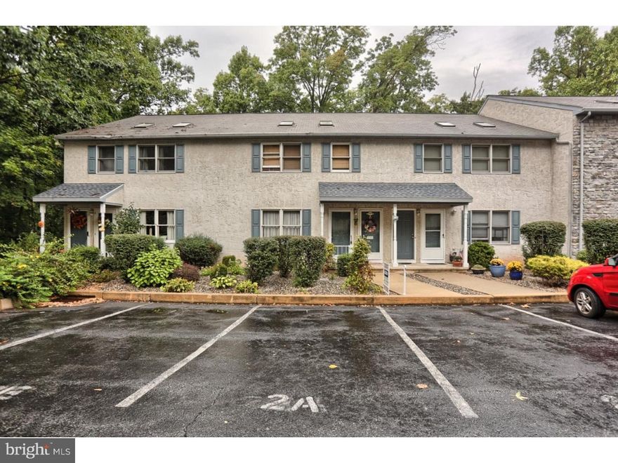 Very nice first floor unit in Mifflin Woods consists of Living Room, Dining Room, Kitchen, 2 Bedrooms, Full Bath with Laundry Area. No steps! Large basement perfect for storage. Rear deck faces woods to provide privacy. Features include crown molding, new water heater, new A/C, linen closet, ceiling fan in kitchen, shed, all appliances remain. Exterior maintenance taken care of with monthly fee.