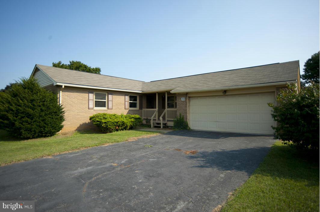 Nice rancher in great location, Sit in back of cul-de-sac. nice front porch and back patio. newly renovated bathrooms and nice flooring. nice wood burning fireplace and 2 car garage. Full basement with shelving. Close to I81.