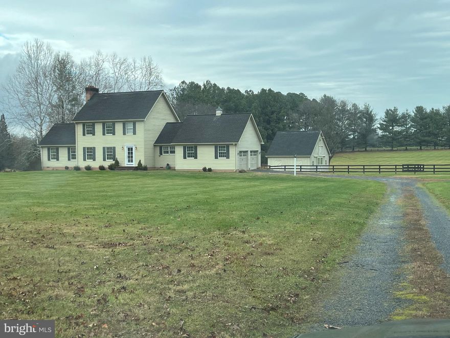 Great Country Colonial on 5 + acres.  Master First floor with fireplace!  Living area Fireplace. Hardwood floors. Home in Good condition.  Horse barn with Storage with 2 stalls and ample room for storage. Loft Also.  Property is in Land Use seller will not pay roll back. contact listing agent for more information.