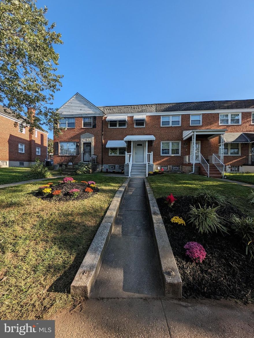 MOVE RIGHT INTO THIS MODERNLY UPDATED ROWHOME DIRECTLY ACROSS FROM HERRING RUN PARK! ABSOLUTELY BEAUTIFUL LUXURY VINYL PLANK FLOORING, CUSTOM PAINT JOB, CROWN MOLDING, WAINSCOTING, CHAIR RAIL, UPGRADED COUNTERTOPS, KITCHEN ISLAND, STAINLESS APPLIANCES, FINISHED BASEMENT, CENTRAL AIR, WASHER/DRYER HOOKUPS.  TOO MANY UPDATES TO LIST! COME SEE BEFORE ITS GONE. 
HOME SOLD AS-IS. HOME INSPECTION FOR INFORMATIONAL PURPOSES ONLY. FREE 1 YR HOME WARRANTY WITH USE OF LIBERTY TITLE IN TIMONIUM.