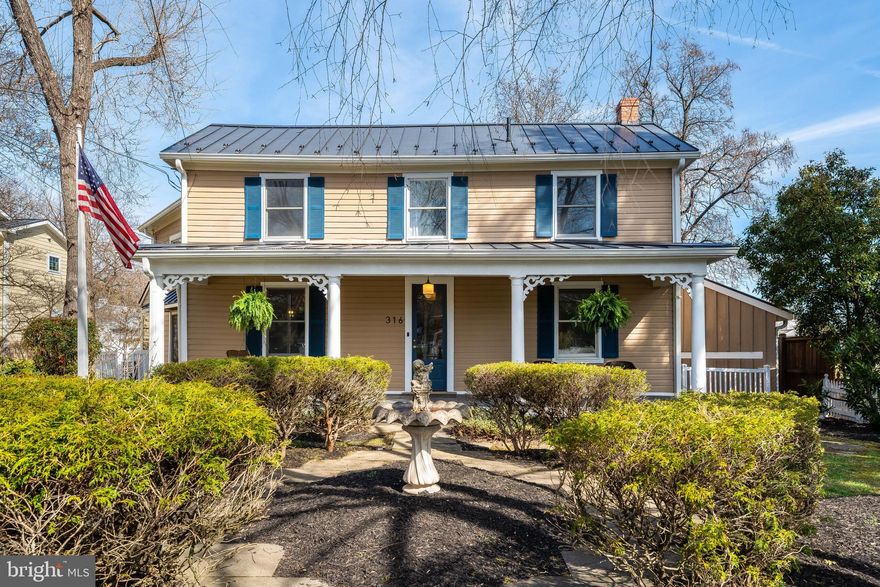 OPEN HOUSE ON 3/29 is CANCELLED.  PROPERTY IS UNDER CONTRACT.
Historic Charm Meets Modern Living in Downtown Leesburg
Welcome to 316 Edwards Ferry Road, the distinguished "Shreve House" - a  historic gem that has been thoughtfully restored, renovated, and expanded by its devoted current owner of over 50 years. This exceptional 5-bedroom property sits on a generous 0.55-acre lot in downtown Leesburg, offering a rare opportunity to enjoy the perfect blend of historic character and modern convenience. Step outside your door and stroll to local shops, restaurants, and community events while returning home to your private oasis - a surrounded by mature trees and lush plantings.
The versatile main residence features a flexible 4-6 bedroom and 3.5 bathroom layout with the luxury of primary suites on both the main and upper levels. The property goes beyond traditional living spaces with its detached guest house complete with a full bedroom, bathroom, kitchen, and laundry facilities that has established a strong long term rental history and would make an ideal Airbnb as well. Adding to this property's unique charm is the original two-level Smokehouse, now transformed into a standalone home office/studio with soaring ceilings - perfect for remote work or creative pursuits.
Throughout the home, period details like the original claw foot tub and exposed wood lap siding harmonize beautifully with thoughtful modern updates. The welcoming front porch preserves the home's classic historic appeal, while the fully fenced front yard ensures privacy and safety. Outdoor entertaining shines with a stone patio and a beautiful enclosed patio featuring tranquil fountains - ideal for al fresco dining amid serene landscaping.
The 1995 addition showcases remarkable craftsmanship with large posts and beams personally sourced by the owner (also used in the construction of Market Station in downtown Leesburg) from historic structures - interior oak posts from a West Virginia barn and pine beams from an industrial building in Ohio. Recent improvements include a maintenance-free metal roof installed in 2023 on both the main house and studio, 2 heating units replaced (one last month, and the other two years ago), brand new carpet, and fresh interior paint throughout both the main house and cottage. The exterior features durable, maintenance-free Hardie plank siding on the addition, and  a recently replace hot water heater in the cottage
Perfect for multi-generational living, home-based business ventures, or rental income opportunities, this property offers exceptional flexibility for modern lifestyles while preserving its historic integrity. Don't miss this rare opportunity to own a piece of Leesburg history with all the space and convenience of contemporary living.

Leesburg: The County Seat of Loudoun County, Leesburg is one of the few towns in Virginia that has seamlessly merged modern development with existing local culture.  With a rich history that dates back to the county’s founding in 1758, Leesburg is the ideal living destination for those looking to maintain a small town feel, while still living an arm’s reach from D.C.  Three high schools serve the town, each ranked nationally in academics and standardized test scores.  Leesburg’s housing spectrum is one of the most diverse in the United States, with properties that can accommodate first-time buyers all the way to luxury homes nestled beside the Potomac River, along world renowned golf courses.  Leesburg also boasts one of the region’s best shopping arrangements, from specialized boutiques in the Old Town District to a premium outlet mall just off Route 15.