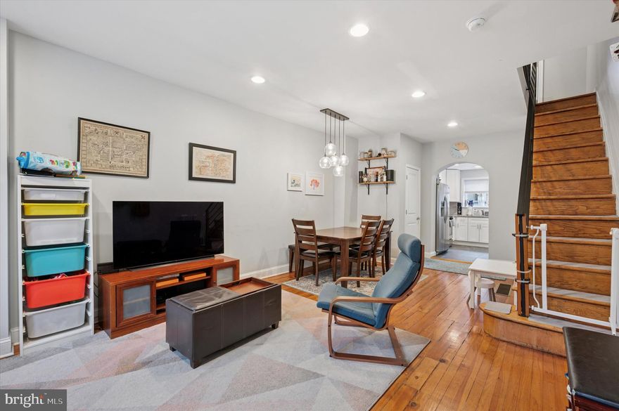 Live in one of South Philly’s most vibrant neighborhoods—just steps from South Philly Tap Room and all the charm of Newbold! This beautifully renovated 3-story home blends historic character with modern design and everyday functionality.

Step into a spacious open-concept first floor featuring a large living and dining area with modern lighting, a convenient powder room, and clever coat storage at the basement entry. The bright kitchen is perfect for cooking and entertaining, boasting stainless steel appliances, granite countertops, a tile backsplash, a pantry cabinet, and a breakfast bar/computer nook. Just outside, enjoy your private patio, perfect for relaxing or hosting friends.

The second floor offers two generously sized bedrooms with closets and a large, fully tiled bathroom. The in-unit washer and dryer are thoughtfully located here—no hauling laundry to the basement! Custom cabinetry adds plenty of linen storage and workspace for folding.

Retreat to the third-floor primary suite, complete with spacious closets, a custom sliding barn door, and an en-suite bathroom featuring a Pinterest-worthy tiled shower. Throughout the home, restored original pine floors add warmth and character, while modern systems (new HVAC, windows, plumbing, and roof) ensure comfort and efficiency.

The finished basement adds valuable bonus space—ideal for a home office, studio, rec room, or additional storage.

Located just a short walk to East Passyunk Ave and the Broad Street Line, you’ll have easy access to Center City, the Navy Yard, Jefferson Hospital, CHOP’s South Philly Campus, and more. Enjoy nearby gems like Hardena, Circles, Brew, and Ultimo Coffee.