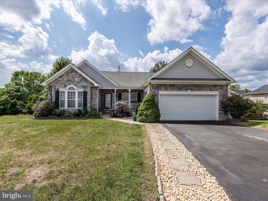 Beautiful large rancher located in the desirable neighborhood of Stonebridge! This rancher has it all! 
Three bedrooms and 3 full baths with a mostly finished basement on one of the largest lots in the neighborhood! Home is located in a cul de sac in a community that has a pool, tennis court, basketball hoop and playground.  It has something for everyone.  Stonebridge golf course is expected to be up and running in Spring of 2024! Home has an amazing 3200+ finished sqft with kitchen, living room with vaulted ceilings and breakfast nook all meeting together and leading out to your back deck! Home also features separate dining room and a bonus room that could be used as a formal living room, office or maybe even a fourth bedroom by adding a door and a closet. Master bedroom has vaulted ceilings and a large walk in closet. Master bath has a jetted tub, separate shower and double vanities! The walkout basement has a large open area equipped with bench seating that opens for storage. Also equipped with another kitchen downstairs with an eating area. Could make a great Mother in law suite! Another full bath downstairs along with additional storage in the unfinished area with a work bench as well! There is also storage for your lawn and garden equipment underneath the deck area! Back yard is fenced in and is only a portion of the property.  Schedule your showing today! It won't last long!