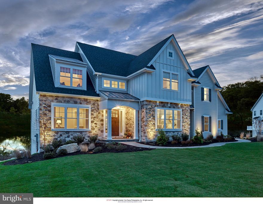 Now Selling... Just 2 Homesites at The Homes on Forest Lane. Introducing The Warren with 3 car side load garage is a popular open floor plan and can be expanded to 5 bedrooms. This amazing opportunity is brought to life by local, semi-custom and award winning Moser Homes. Hallmarks of these fine homes include; Two beautiful home sites with private wooded views , Quarry Cut stone, James Hardie siding and stone, Interior features include; Open floor plans with abundance of windows and light, 10' main floor ceilings, oversized baseboards, solid interior doors, moldings to include crown and Adams casing at all windows and cased openings, beam ceiling in the family room, bookcase at the fireplace, private main floor study, butler pantry, generous mudroom, wide plank engineered hardwood flooring on the main level, Local Chester County Kitchen with Bosch stainless steel appliance package with 6 burner commercial cook top and french door refrigerator, lavish 5 piece primary bath with dual sinks and free standing tub and much much more! At Moser Homes customization is welcomed and encouraged, we love watching your dream home come to life. Work with our local craftsman, vendors and trade partners. The Homes at Forest Lane offers an incredible location, close proximity to PHL International Airport, Regional and Amtrak services, major roadways and dining, shopping and entertainment destinations from Malvern, The Main Line and West Chester and Phila. areas making this a true Town and Country lifestyle!  Visit us at nearby Troutbeck Farm in Malvern, just down the street for more information and details! Call to schedule your tour today! (*There is a lot premium on the 1.8 acre homesite at 942 Forest, The Warren is also offered in a slightly larger "B" elevation at 1,570,000)