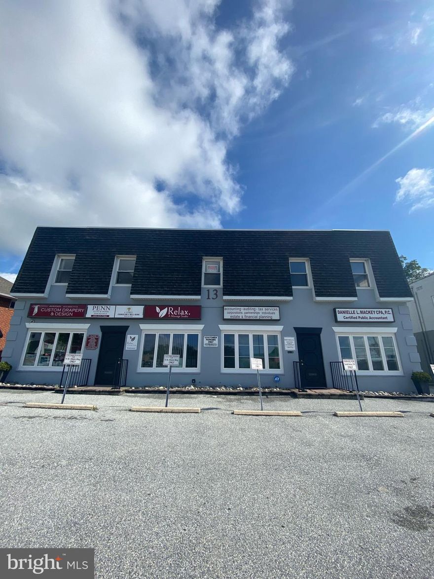 Office Space in the heart of Newtown Square. Located on St Albans Circle just off Rt 3 & 252. 2 Year Lease minimum includes ALL Utilities with exception of phones, internet services and security systems.  There are 2 private parking spots located in rear of building as well as public parking in the front. Unit consists of 2 Offices, Reception Area, and closet. Unit and building are in Excellent condition and have been freshly painted. There are 2 shared bathrooms down the hall. Unit is located on 2nd floor of premises accessed by stairs only. Office 1: 11 X 10'3  Office 2: 14'2 X 11'3 Reception: 17 X 8'3 Closet: 10 X 4'7