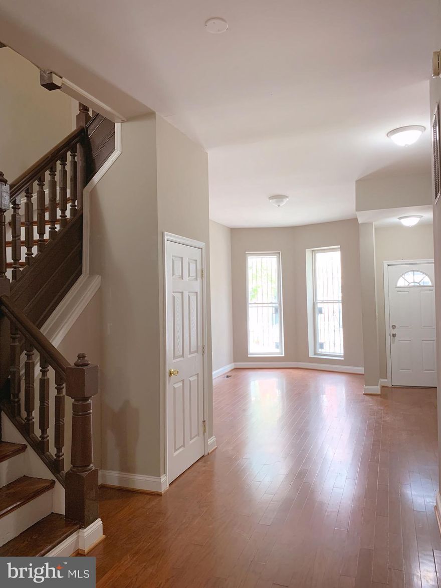 Very large and spacious! Located close to Johns Hopkins Campus, Hampden, and Downtown Baltimore. All of the bedrooms are very large and evenly sized. Interior has been meticulously maintained.