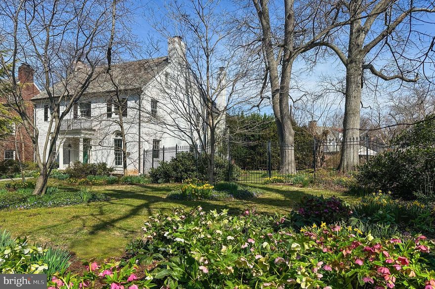 Welcome to 3935 Massachusetts Ave., NW , located in the premier Cleveland Park neighborhood.  Originally two lots, the current owner combined them to create a rare opportunity on 12,500 ft/ .29 acres.  This expanded residence is highlighted by 6 bedrooms, 4.5 baths, grand spaces, multiple fireplaces, detached two-car garage, and expansive outdoor space with mature landscaping.   The main level offers a handsome foyer, formal living room with wood burning fireplace, great room with wood burning stone surround fireplace, kitchen, dining room, powder room, and hardwood floors throughout.  Upstairs features a large primary suite with walk-in in closet and generous primary bathroom.  3 additional bedrooms, two baths an hardwood floors throughout complete the 2nd level.  The 3rd level offers 2 additional bedrooms with hardwood floors and a full bath.  The lower level offers ample storage, potential for additional finished space, fireplace, and plumbing for an additional bathroom.  The 2-car detached garage is accessible from the back alley.  This is a rare opportunity to create a special residence in the heart of the city and all that Washington DC has to offer.