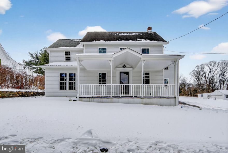 An amazing renovation in the heart of historic Landenberg! This beautifully updated home features four bedrooms, two full baths, and one half bath. The eat-in kitchen has been tastefully updated with quartz countertops and flows seamlessly into the formal dining area, a welcoming living room, and a relaxing rear sunroom. The primary suite offers a vaulted ceiling, walk-in closet, and a fully updated private bath. Two additional bedrooms—one with a charming sitting room—along with a full updated bath complete the second floor. The finished third floor provides versatile space ideal for a fourth bedroom, home office, or playroom. The walk-out basement adds valuable storage, complemented by an oversized detached two-car garage. Recent upgrades include a new septic system, energy-efficient windows, and refinished hardwood floors. Enjoy outdoor living on the covered front porch or rear patio. Situated on an almost 1.5-acre lot, the property features a circular driveway and a stone front wall that provide both elegance and privacy. Move-in ready and updated with care and attention to detail—this is a home you won’t want to miss.
