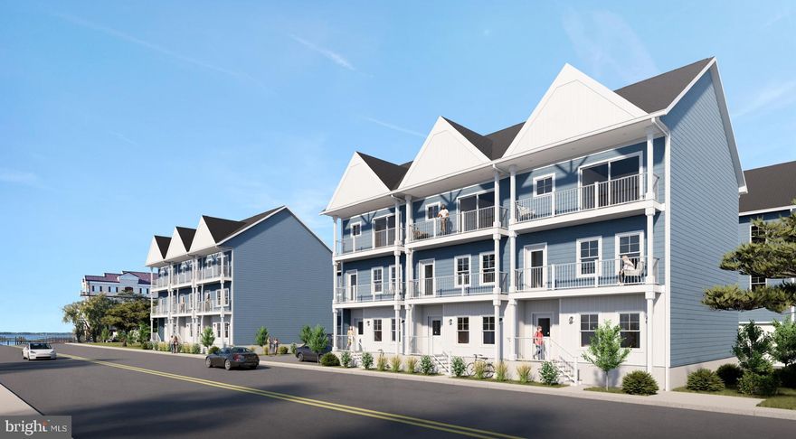 Step into Bayside 75, a brand‑new luxury townhome in the heart of Midtown Ocean City, Maryland. Looking for a solid investment property? These gorgeous 4 bedroom 3-4 full bath condominiums are projected to gross over 85k per year in short term rental income! Own your dream investment property and/or a luxurious retreat for family and friends to enjoy! With expansive interiors and multiple balconies, there’s plenty of space for everyone to relax and unwind in style. With only 14 units in total in the community- this is your chance to own a slice of paradise—effortless low-maintenance living in an exclusive beachside community. Relax, unwind, and enjoy the dream without the hassle! Located on 75th Bayside -nothing compares to the quiet midtown atmosphere and beaches!  

Imagine entertaining family and friends in your spacious great room, where rich hardwood‑style flooring flows seamlessly from the gourmet kitchen equipped with quartz countertops, stainless‑steel appliances, and a center island perfect for casual dining. Step outdoors onto one of two private balconies or unwind on the welcoming front porch, complete with a cozy sitting area for morning coffee or evening cocktails.

Feeling tired after a day in the surf? Discover four or five generously sized bedrooms, including a serene primary suite with a spa‑inspired bath and dual vanities. Two additional full baths ensure comfort and convenience for all guests. Need extra storage or a hobby space? The three‑car carport offers plenty of room for vehicles, beach gear, and more.

Located just moments from Ocean City’s low density beaches, you’re never far from the sun, sand, surf and when the sun sets, Midtown’s acclaimed restaurants, nightlife, and boutique shops await. Whether you’re seeking a permanent beach retreat, a seasonal escape, or a high‑yield investment property, Bayside 75 delivers effortless coastal living with room to spare.

Don’t miss your chance to own this sophisticated beach getaway, schedule your private tour of our model today and experience Bayside 75 for yourself!