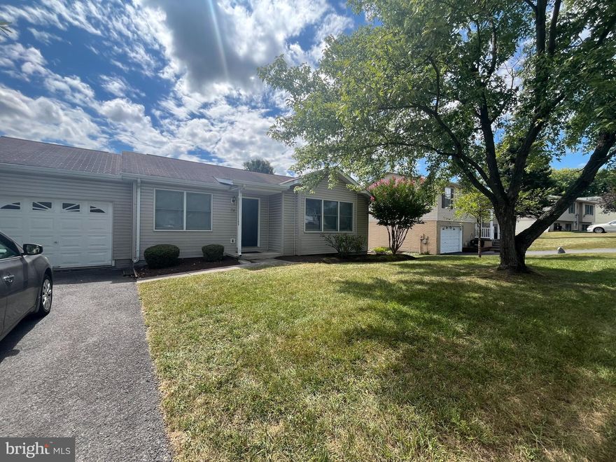 Well maintained ranch style single family home in Opeqoun Meadows S/D.  Hardwood floors in living room and hall. spacious kitchen with dining area and access to large rear deck and fenced back yard. 2 spacious bedrooms, 1 full bath with large vanity. washer and dryer, single car garage.  Close to schools, stores, and recreational facility with public pool. Animals considered case by case.