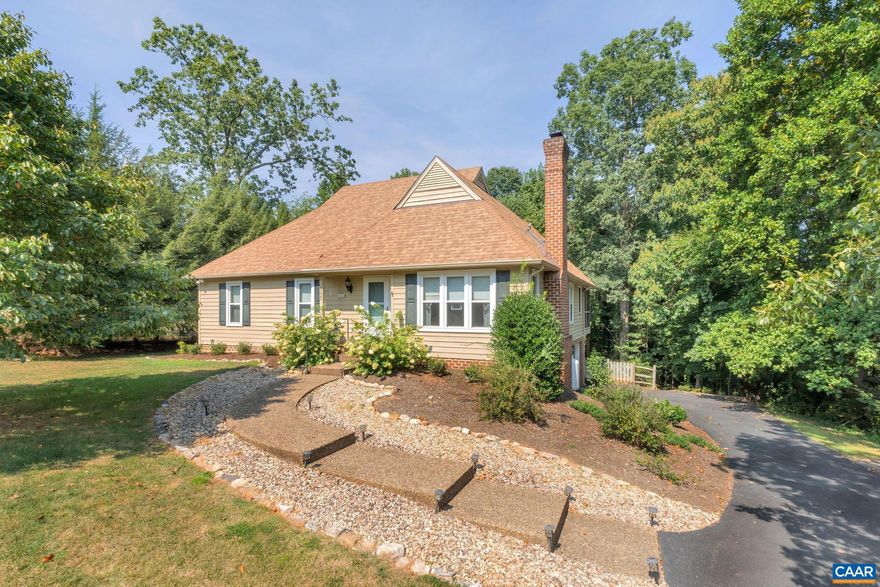 MILL CREEK-SOUTH offers a wonderful community of rolling hills and pathways close to shopping, dining, Downtown, UVA and Biscuit Run Park. 1525 Stoney Creek  is an attractive one-story home which boasts (primarily) one-level living with an abundance of natural light. You'll fall in love with the screen porch overlooking the mature landscaped fenced back yard and natural common area.  In addition to the screen porch, 3 bedrooms and 2 full baths, kitchen, LR with fireplace, DR and laundry are on the main floor.  There is extraordinary storage in the terrace level and in the pull-down attic. Rough-in plumbing is in place for a 3rd full bathroom on the terrace level near the one-car Garage.  Many recent Improvements include: gorgeous new Roof, new gas stove, new front storm door, new sliding doors to screen porch and in basement, and new light fixtures. AH&A services the HVAC, plus the Owner replaced screen porch supports, extended the asphalt driveway, and enhanced landscaping - added 75 bushes, flowering shrubs, & trees. This home checks all the boxes - come see why!,Fireplace in Living Room