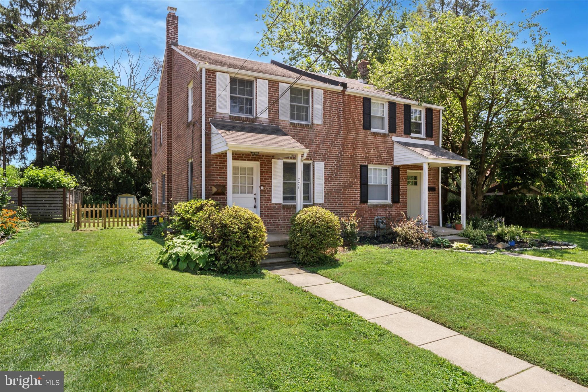 Nestled in the highly desirable Ardmore Park neighborhood, this beautifully maintained 3-bedroom, 1-bath brick twin offers a perfect blend of classic character and modern convenience. The charming red-brick exterior, well-manicured landscaping, and inviting front porch create a warm first impression.
Inside, the spacious living room features large windows that flood the space with natural light, freshly painted walls, and original hardwood floors that run throughout much of the home. The kitchen, with its maple cabinetry, ample counter space, and stainless-steel appliances, is both functional and stylish. It’s the perfect spot for preparing meals, with a gas stove, dishwasher, and plenty of storage. The layout flows seamlessly into the dining room, providing an ideal space for entertaining or enjoying meals.
Upstairs, you'll find three generously sized bedrooms, each with great closet space and abundant natural light. The full bathroom is well-maintained and completes the second floor. The full basement offers plenty of room for storage and laundry, with potential for future finishing.
Step outside into the deep, fully fenced backyard, an ideal spot for gardening, outdoor entertaining, or simply relaxing in your own private space.
Situated in a prime location, you’ll enjoy the convenience of being within walking distance to parks, including Elwell Field and South Ardmore Park, and public transportation. The home is just minutes from Suburban Square, the Ardmore Train Station, and the vibrant shopping and dining along Lancaster Avenue. Whether you're a first-time homebuyer, downsizing, or seeking a smart investment, 771 Clifford Ave offers a rare opportunity to own a move-in-ready home in one of Ardmore's most sought-after neighborhoods.
