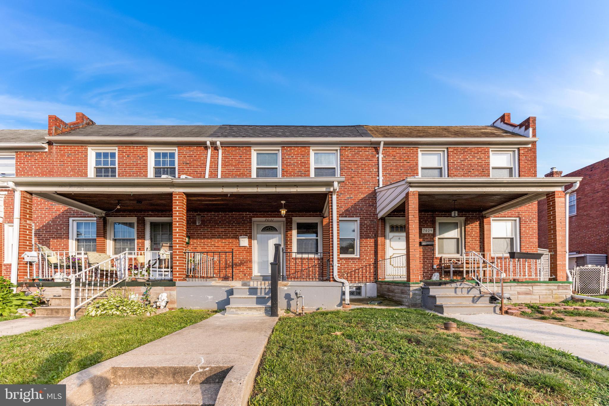 Welcome to 7031 Eastbrook ave, a move-in ready 3BR/2BA brick Townhome located on a quiet street in Eastwood. Make your way to the covered front porch and open the door into your new home. Step inside to a bright main floor boasting easy care flooring throughout the large living room and spacious eat-in kitchen. The newly renovated kitchen features stainless steel appliances, plenty of cabinet space, and a subway tiled backsplash. On the second floor is a sizable secondary bedroom, a spacious primary bedroom, and beautifully tiled full bath. The lower level offers additional living space featuring a spacious family room, a new full bath with a walk-in shower, a laundry closet, storage, and a walk-out to the yard. The yard offers plenty of space which includes a side yard, room to entertain, or off street parking, the possibilities are endless. This home is move-in ready with so much to offer new homeowners and is conveniently located close to shopping, restaurants, and commuter routes.