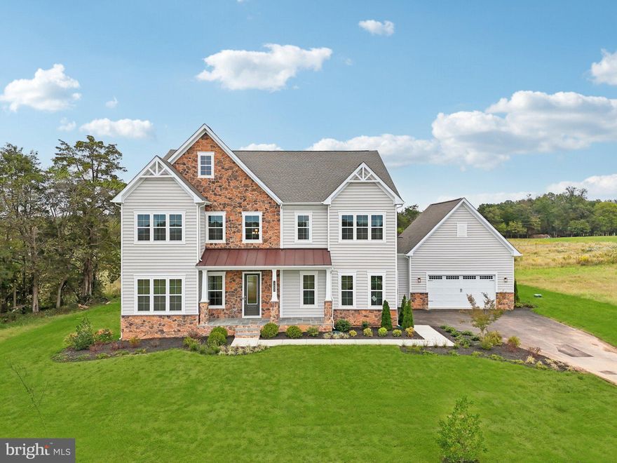 Designed with an extensive grand 2-story foyer, this home plan warmly greets your guests. Complete with dining, foyer, great room, primary bedroom & primary bath tray ceilings, the formal dining and flex room lead you to a spacious beamed ceiling great room, kitchen and first floor bedroom with full bath. The owners entry features built in cabinets and a private entry to the main level bedroom with ensuite full bath. All bedrooms have their own private baths and walk in closets.  The expansive Primary suite has dual walk in closets, sitting area and primary grand bath including a free-standing tub and spa-like shower. This design offers a finished recreation room and the basement bedroom and full bath are complete for your convenience.  Huge 4 car garage. Ready to move in!
 Up to $10,000 total closing cost is tied to the use of DHI Mortgage.
*Photos, 3D tours, and videos are representative of plan only and may vary as built.*