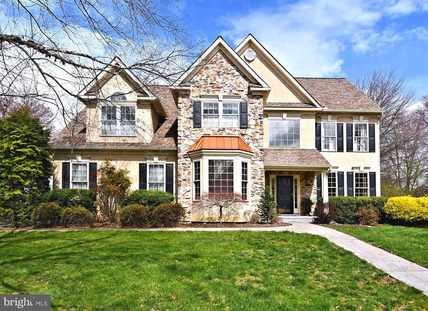 Welcome to Thirteen Twenty Nine Stoney River Drive located in the highly sought-after Chestnut Creek development.   This charming colonial has everything you could wish for and more. Step into a welcoming  two-story foyer bathed in natural light. Behind a set of French doors, to your left you will find a private office  complete with a bay window, elegant crown moulding, chair rail, and hardwood flooring all adding  a touch of sophistication to this convenient space.
The kitchen is an entertainer's delight, featuring  granite countertops, solid maple cabinets, commercial-grade GE Monogram oven, and a stainless steel refrigerator.  A sliding glass door off the kitchen leads you to  a beautifully appointed  flagstone patio, partially covered, providing the perfect space of outdoor living. Whether you are entertaining guests or simply enjoying a quiet morning coffee this patio overlooks a beautifully landscaped rear yard, offering a serene and private retreat. Back inside , the kitchen is adjoined to a spacious yet cozy family room featuring a magnificent floor-to-ceiling stone fireplace, vaulted ceiling, recessed lighting and plenty of natural light.   A side entry three car garage, keeps you out of the elements, leading you to a spacious mudroom off of the kitchen and family room. 
The main level also boasts a generous dining room featuring crown molding and chair rail, and a welcoming living room, filled with lots of natural light.  
Venture down to the professionally finished basement, a versatile space perfect for entertaining or unwinding. It includes an entertainment room with beautiful custom built bar, additional family room, children's playroom, potential workout room featuring your own private sauna and full bath complete with luxurious steam shower.  
On the second floor,  you'll find four spacious bedrooms, each offering a custom built closet. The primary bedroom suite is a true retreat, complete with custom walk-in closet, a vaulted ceiling, and a full ceramic tile bathroom with a double vanity.  The  laundry room is conveniently located just outside the primary bedroom and features built in cabinets.   Enjoy the luxury of  extra closet space throughout.  Some major improvements that have been made such as newer roof (2021), newer larger A/C unit, newer primary bedroom and bathroom A/C unit (2024) and 1 year refrigerator will offer added peace of mind. 
This home is perfectly situated on a quiet street, in a beautiful neighborhood.  Don't miss this rare opportunity to become part of the Chestnut Creek Community. Come and see for yourself!