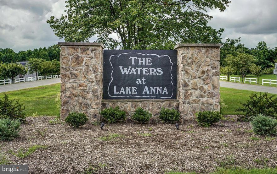 Beautiful lake access building lot in The Waters at Lake Anna! Bring your own builder, your home plans, and build your dream home on this 0.97 acre lot in one of the most desirable communities on the private side of Lake Anna. Life here feels like a resort. Enjoy an in-ground pool, sandy beach, clubhouse, boat ramp, tennis, pickleball, basketball, playground, and more. The community offers 9 day slips plus 11 boat slips available for annual lease. High-speed fiber internet is available in this community! All of this in a golf cart–friendly community just minutes from groceries, dining, coffee shops, and local favorites like Lake Anna Taphouse and The Yacht Club. Escape and enjoy the lake life!
