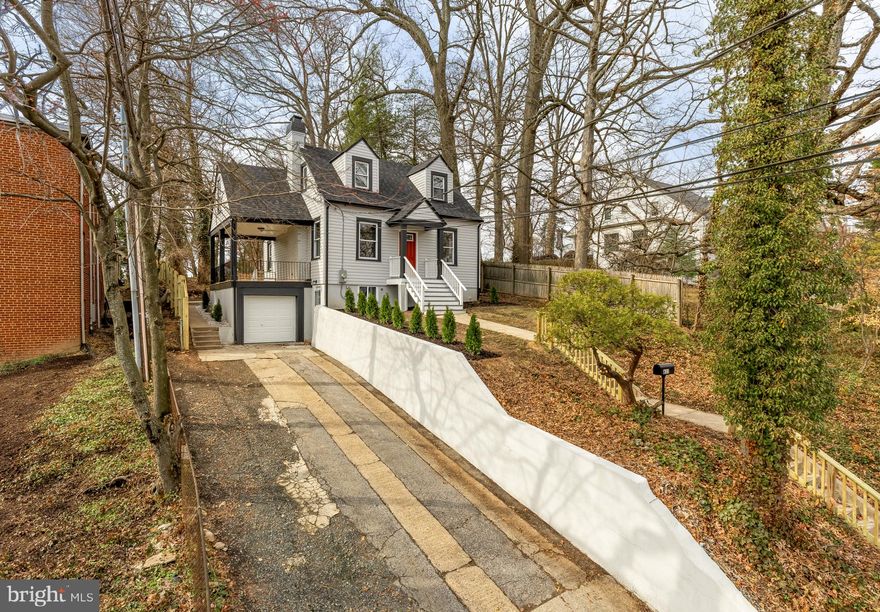 MASSIVE LOT! Completely refreshed from top to bottom, this sun-filled Cape Cod at 611 Ethan Allen Ave blends timeless charm with today’s finishes on a rare, oversized lot in sought-after Takoma Park. Set on over one-third of an acre, the home offers exceptional outdoor space that is increasingly hard to find, along with thoughtful updates throughout including new flooring, fixtures, appliances, roof, windows, siding, garage door, fence, and more.

Inside, natural light pours into the inviting living room anchored by a cozy fireplace. The main level offers both a formal dining room and a separate breakfast nook, giving you flexibility for everyday living and entertaining. The kitchen features all new cabinetry, countertops, and stainless appliances, designed for both style and function. A main-level bedroom and convenient half bath provide ideal space for guests, a home office, or multigenerational living, while the covered deck extends your living space outdoors. Upstairs, you will find two well-appointed bedrooms and a full bath, including a spacious primary suite with a large walk-in closet. The fully finished lower level adds valuable bonus space perfect for a recreation room, home gym, office, or guest suite, complete with a full bathroom and laundry.

Outside, the XL yard provides endless possibilities for gardening, play, entertaining, or future expansion. A one-car garage plus driveway parking for three additional vehicles ensures everyday convenience. Ideally located to enjoy the best of Takoma Park, you will have easy access to Lidl, Aldi, parks, gyms, Takoma Park metro, the Takoma Park Recreation Center, and beloved local dining including Cielo Rojo, Soko, Red Hound, Trattoria da Lina, and more. This move-in ready home delivers space, style, and location in one exceptional package.