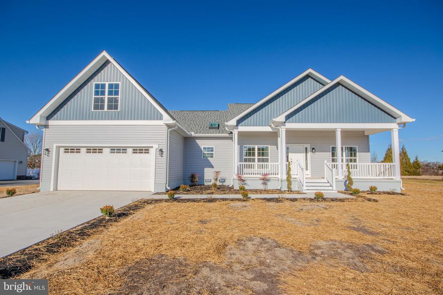 Brand new construction RANCHER offering over 2,400 SQUARE FEET of thoughtfully designed living space all on one level!   This home features a desirable split bedroom floor plan and an expansive family room with a cathedral ceiling that opens seamlessly to the kitchen and dining area—perfect for everyday living and entertaining. Also, as you enter there is a fabulous room perfect for den, office or just to have a little space to yourself! Enjoy luxurious LVP flooring throughout and gorgeous granite countertops in the kitchen, baths, and utility room. Plus a 2 car attached garage and plenty of off street parking on your new concrete driveway.  Front porch to spot the comings and back porch for you to go to to unwind!
The spacious  primary suite boasts a tray ceiling and two oversized walk-in closets, while additional bedrooms on the opposite side of the house; provide privacy and comfort. A versatile bonus room above the garage, accessed through the garage, offers endless possibilities for a home office, gym, or storage. Relax and unwind while taking in peaceful backyard views that border public park space. All of this—brand new and beautifully finished—for only $474,900.