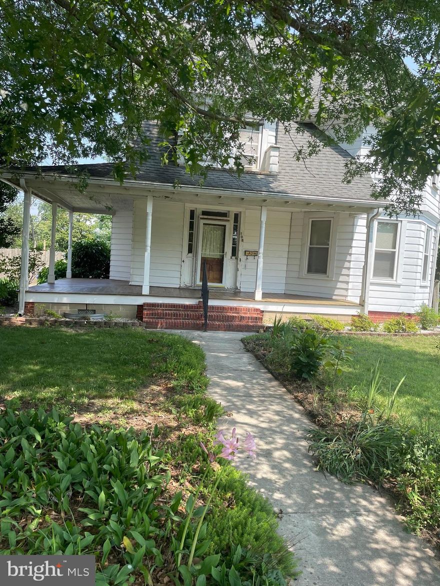 Awesome 1900's house, there have been some upgrades,  the downstairs bathroom and Kitchen where torn out and all new electric , The upstairs bathroom is recently done and also the 3 bedrooms.  Right in town walking distance to downtown.  It has 4 bedrooms, 2 bathrooms and a office downstairs that could be used as a bedroom as well,  Also a closed in porch on the back,  and a large Carriage house garage in the back.  The refrigerator, dishwasher,  stove , and washer and dryer are included. All of the rooms are big and roomy.  There a propane stove in the dining room, and a pellet stove in the living room. Buyer to pay their own closing  cost.   Make an appointment now and come see it.  This home is sold AS IS.