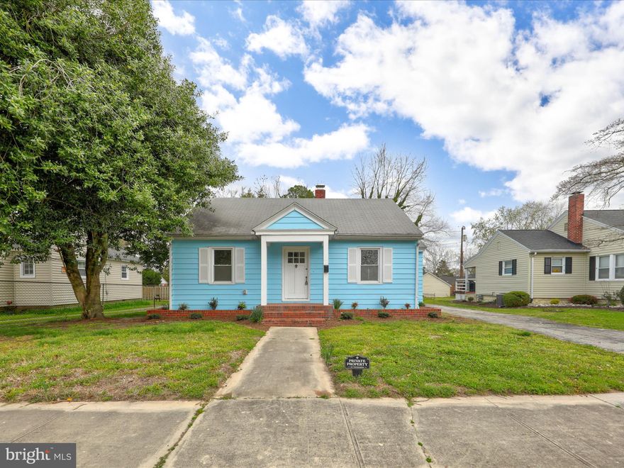 Home sweet home! 511 Buena Vista has had a complete face lift and is ready to be moved into, right away! Refinished hard wood floors, new bathroom and kitchen tiled floors and UPDATED electrical and plumbing. This home also includes plenty of entertaining space with a large living room that greets you upon arrival and an open kitchen just steps away that offers a breakfast nook (or pantry) and a huge open space perfect for large family gatherings around the dining room table! More storage and extra space can be found in the expansive laundry room. And if you are still in need of extra storage space or you need a place to tinker then the detached garage In the backyard is the place for you! The garage fits one car with extra storage space above and it has a separate work space attached. Lengthy driveway can fit at least three more cars. In the backyard you can see the Salisbury park peaking at you through the trees, because it is only 0.8 miles away(not even a 10 minute walk)! Salisbury University is only a 7 minute drive away, making it a great potential student rental! Roadie Joes, Mojos, and all the highlights of Salisbury Downtown are only a half mile away, including nearby hospital PRMC! This home offers access to highway 50 and 13 within a matter of minutes. What isn’t at your fingertips with this recently renovated home in this prime location??