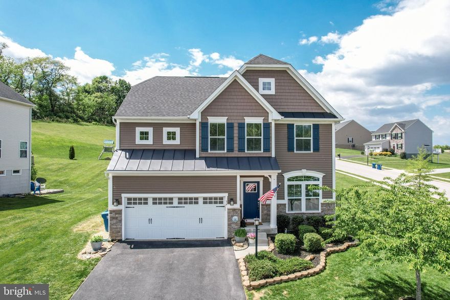 Ready for an amazing summer?? If you're looking for your own private backyard oasis, in the highly sought after Dallastown School District then come see this stunning  home! Features included: beautiful  kitchen w/white cabinets, granite counters, large center island * Dining area  overlooking backyard * Family room w/Gas fireplace * Laminate flooring throughout main level * Enormous primary suite w/tray ceilings, huge walk in closet & en suite bath w/dual vanity, granite counters and separate tub/shower * Finished rec. room in basement but still plenty of storage space * Fresh paint and brand new carpet * And then the backyard - beautiful composite deck * Inground saltwater pool w/gunite bottom, lights, heat and waterfall streams * The backyard is truly a stunner * All this and an easy access to 83 for morning commutes * Don't miss this beautiful home, only 8 years old located in Reynolds Overlook