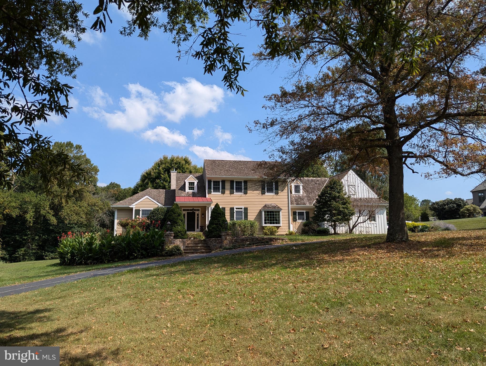 Do you love to entertain and need space for your guests? This home was designed for entertaining: this spacious colonial has an oversized kitchen with a baker's level oversized island that is open to the two-story den with gas fireplace and access to the back porch. The 2-story front entryway welcomes guests into the formal living and dining rooms, with several pass-throughs to the large kitchen area with a 6-burner stove and double wall ovens. An oversized tiled laundry area with garage access, exterior door and back stairway has room for all of your pantry, mudroom and laundry needs. The first floor Master Suite has an entry to back porch for enjoying your morning coffee and features separate walk-in closets, separate toilet rooms and a shared shower and bath area. The 2nd level features new carpeting in the 3 large bedrooms and oversized hallway, has a tiled oversized hall bath with separated toilet/shower room, and there is a bonus room over the garage that could be used as a 5th bedroom. The full-footprint lower level has plenty of storage room as well a finished area with windows, fresh paint, new carpeting, exterior door, a full bathroom and is plumbed for radiant heat flooring. There is enough finished space to have a game room, media room and a craft room and there are 2 additional large spaces for storage. The roof has been replaced, the heater has been replaced, and the kitchen and den have been painted. This gem sits on nearly 3 bucolic acres, just minutes from major routes in the Great Valley School District. Convenient to Chester Springs, Exton and Malvern. This property is available for immediate possession. Agent is related to Owner. *Note: The refrigerator is no longer included as it is no longer working properly.