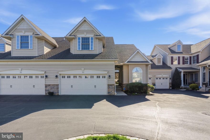 Welcome to elevated 55+ living in the highly sought-after Montgomery Walk—where lifestyle meets low-maintenance luxury. This beautifully designed 3-bedroom, 3-bath home offers the perfect blend of comfort, space, and sophistication in one of North Wales’ premier active adult communities.

Step inside to discover true main-level living, featuring two spacious first-floor bedrooms, including a serene primary suite. The heart of the home is the well-appointed kitchen, complete with an island—perfect for casual dining, entertaining, or gathering with family and friends. Upstairs, a private third bedroom and bonus retreat create the ideal setup for guests, a home office, or additional living space. The layout flows effortlessly, offering both everyday ease and flexibility.

Enjoy the added value of a full unfinished basement spanning the entire footprint of the home—ready to customize, expand, or simply provide exceptional storage.

Step outside to your private deck—perfect for morning coffee or evening unwinding—while just beyond, resort-style amenities await, including tennis courts, a clubhouse, fitness center, and pool, all designed for an active, social lifestyle without the upkeep.

Perfectly positioned near shopping, dining, and major routes, this home delivers the ultimate combination of privacy, community, and convenience.