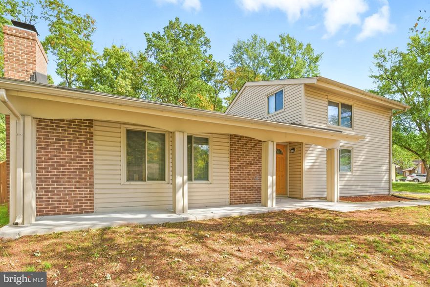 Welcome to this fully renovated 4-bedroom, 3-full-bathroom home nestled in the heart of Sterling. As you arrive, a brand-new concrete walkway leads to the inviting entrance, highlighted by a warm chandelier that sets the tone for the rest of the home. Step inside to discover fresh, modern finishes throughout, including new luxury vinyl plank flooring and a full interior paint refresh that gives the home a clean, contemporary feel. To your left, the cozy living room offers the perfect spot to unwind. Straight ahead, soaring ceilings and a statement fireplace add warmth and character to the main living area. An open entryway leads to a stunningly fully remodeled kitchen featuring new appliances, new quartz countertops with a breakfast bar, and new elegant soft-close cabinets—ideal for both everyday living and entertaining. Enjoy peace of mind with a brand-new water heater and a new washer and dryer included. On the main level, you’ll find three generously sized bedrooms, including a spacious primary suite with a fully renovated en-suite bathroom featuring modern tilework, sleek finishes, and ample space. Two additional bedrooms share another beautifully remodeled full bathroom. Upstairs, a private fourth bedroom comes complete with its own fully renovated en-suite bathroom and with abundant natural light streaming in from all directions. Step outside to the huge, fully fenced backyard—ready for gatherings, BBQs, or peaceful evenings surrounded by nature. Parking for up to two cars is available in the driveway with plenty of street parking. The homeowner association provides access to Loudoun County's largest outdoor swimming pool, private tennis courts, volleyball & basketball courts, private pickleball courts, and access to miles of scenic trails! Close to Dulles Airport, Rt. 7, Rt. 28, minutes to Tysons Corner and Leesburg Premium Outlets, Fairfax County Parkway, and the Silver Line metro station. This area offers tons of places to shop for groceries, restaurants, and more! Come check it out!!!