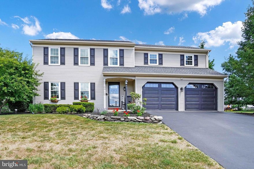 Vacation in your private backyard with a 18x36 salt water pool with 4 fountains, large cement area for lounge chairs and a covered bar area w/refrigerator, 2 TV's and stereo speakers, bar stools, ceiling fan. 450 gal hot tub, half court basketball court, shed and fenced in yard.  Not only do you have a private oasis  you also have a beautiful 4 BR home with 2 full baths and 2  1/2 baths.  Kitchen has ceramic flooring, quartz countertops, island with seating, stainless appliances, Plank flooring in LR, DR and FR.  Large primary bedroom with new carpet and large primary bath and WI closet.  Game room in basement freshly painted with wet bar and refrigerator and ceiling fan.  Also plenty of room for storage.    Double hung Replacement window in 2019,  30 yr shingles in 2017 , Heating and A/c replaced in 2021.  Recently updated electrical system and filter for the pool.  Walking distance to John Rudy park and the rail trail.