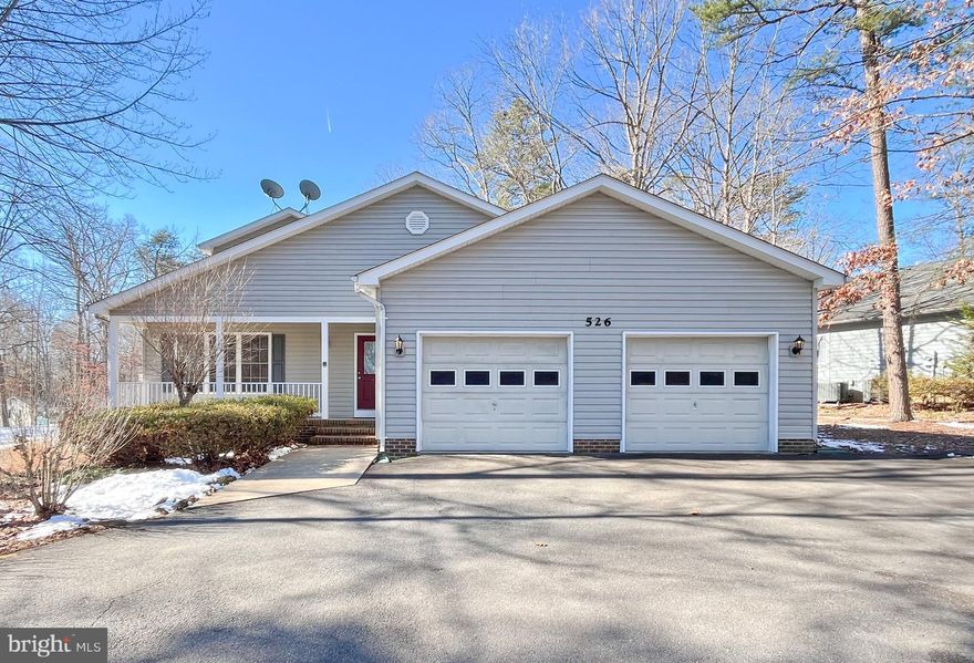 Welcome to 526 Mt Pleasant Dr, Locust Grove, VA 22508! This charming two-level ranch-style home offers the perfect blend of modern comfort and timeless appeal in the sought-after Lake of the Woods community. A welcoming covered front porch sets the tone for relaxation before you step inside to be greeted by gleaming solid hardwood floors that flow seamlessly throughout the main level. Designed for effortless main-level living, this home features a primary bedroom with an en-suite bath conveniently located on the main floor, creating a perfect retreat. Additionally, the main-floor living room offers stunning views of the golf course, enhancing the home's serene and picturesque ambiance. The primary bedroom also boasts an exceptionally large walk-in closet, providing ample storage space. The living area features soaring vaulted ceilings, enhancing the sense of openness, while the cozy fireplace adds warmth and charm. The large kitchen boasts quartz countertops, white cabinetry, and stainless steel appliances, while a beautiful bay window in the breakfast room adds a modern touch. Its main-level location alongside the laundry room further enhances convenience. The living and kitchen areas flow together seamlessly, creating an open and inviting atmosphere that is perfect for both everyday living and entertaining. Upstairs, two sunlit bedrooms and a full bath provide comfortable accommodations for family and guests. Whether you are enjoying the natural light streaming through the windows or the convenience of a thoughtfully designed layout, this home truly embodies a balance of style, comfort, and functionality. All of this is complemented by a tranquil setting backing the lush 16th hole on the community’s USGA Golf Course. Lake of the Woods provides an abundance of amenities, including two lakes for swimming and boating, community pools, basketball and tennis courts, an equestrian center, a clubhouse, a fitness center, and miles of scenic walking paths. This move-in-ready home not only offers modern comfort and thoughtful design but also boasts breathtaking golf course views and premium community amenities. Do not miss the opportunity to experience luxurious living in one of Northern Virginia’s most desirable communities! **** New Update 3/15/2025 - This estate sale property is being sold strictly as-is. Recent upgrades include brand new architectural shingles (March 2025), a new garage frame, and a garage opener (March 2025). The home has been freshly painted and is in excellent condition.****