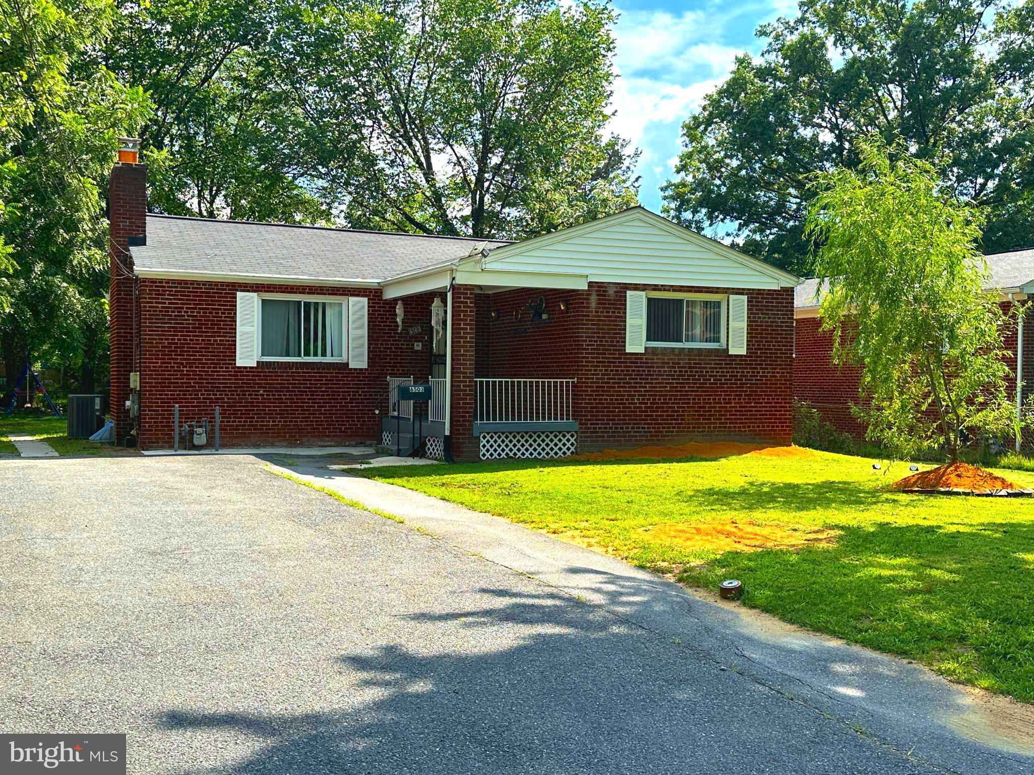 Beautifully updated brick rambler offering approximately 2,000 square feet of finished living space across two levels. The main floor features two spacious bedrooms, stylish vinyl hardwood flooring, and a kitchen with sleek marble countertops. The fully finished lower level—accessible through a private entrance—includes a wet bar with granite countertops, sink, and cabinetry, plus two additional bonus room, a second full bathroom, and generous storage space.
Enjoy a large, flat, fully fenced backyard—perfect for entertaining—and a large driveway for six or more vehicles. Major updates include a new HVAC system (2025), French drain system and dual sump pumps (2024), and a brand-new deck (2023). Move-in ready and full of potential! Many shops, convenient stores and restaurants nearby.