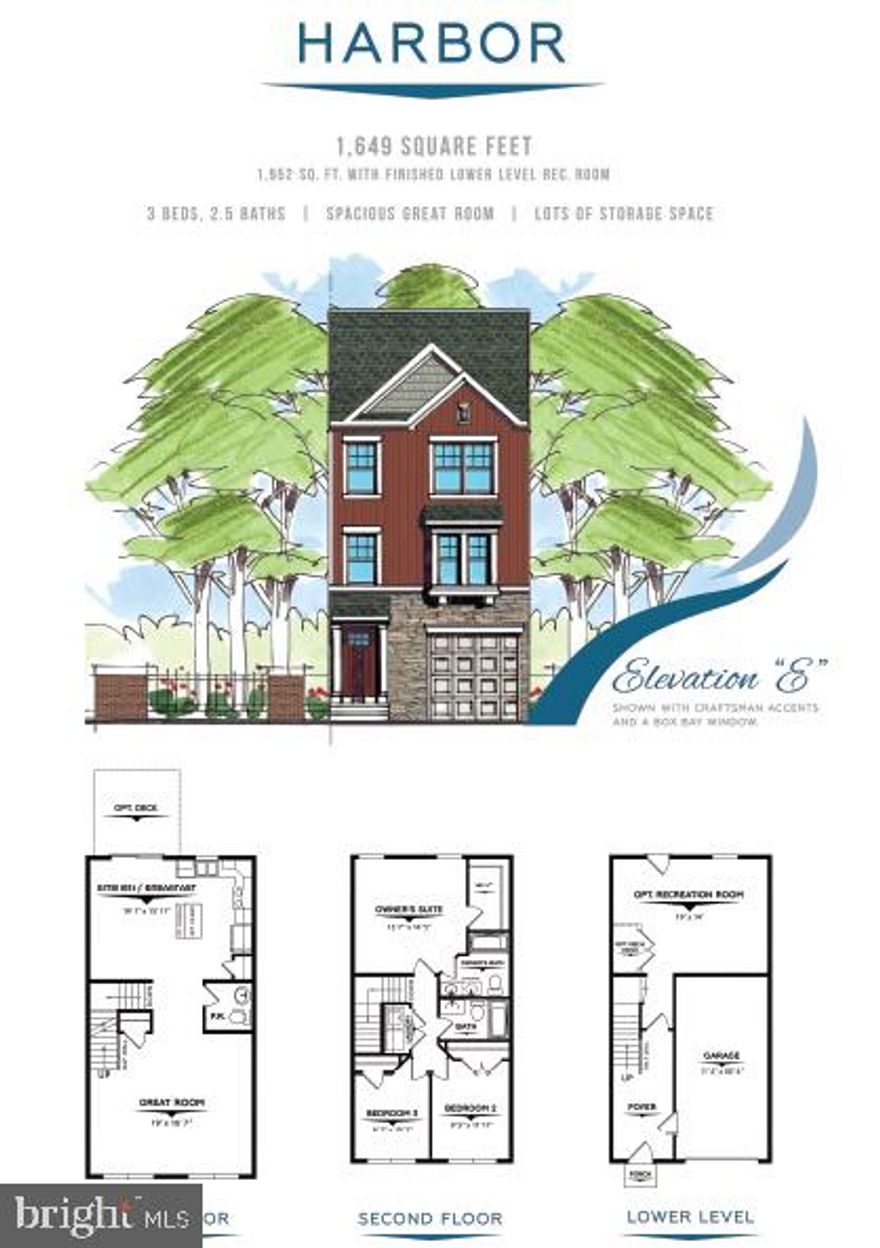 Admiral's Quay    Coming June 2016    "Harbor" Style    New luxury townhome for rent in Hampden Township and walking distance from the historical heart of Mechanicsburg. This fabulous community offers spacious three bedroom townhomes with a perfect mix of smart design and modern aesthetics. Stainless Steel Appliances, Granite Counter tops, and Wood finished Floors. Cumberland Valley Schools 3 Bedroom w/ 1Car Garage Starting at $1625.00