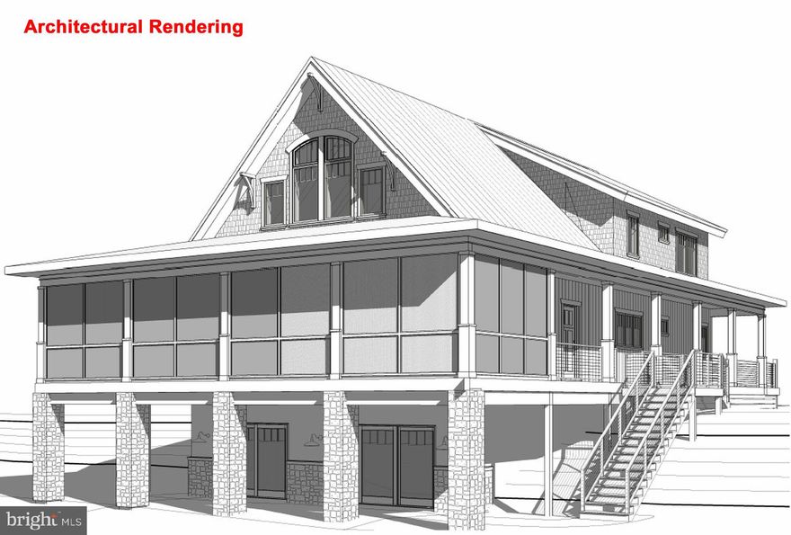 New Construction!!  Chalet-style Lakefront home scheduled for completion June 2026,  featuring 5 bedrooms, 4.5 baths including three private suites. Gentle sloping lakefront lot with private dock permit. Three-level open floor plan designed for comfortable lakefront living and entertaining. Professionally selected interior finishes throughout. Screened lakefront deck area with large doors opening to the main living area, providing excellent indoor and outdoor living space. Two stacked stone gas fireplaces add warmth and character. Ideal Deep Creek Lake retreat with thoughtful design and quality craftsmanship.