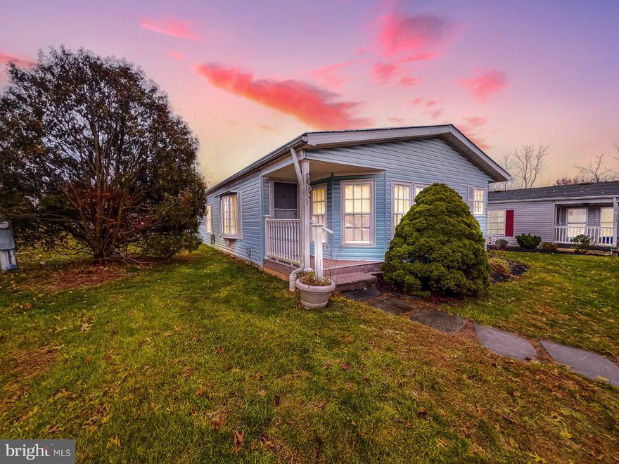 Beautiful ranch style manufactured home in desirable community.  Here's your chance to call Hidden Springs your home. Step onto the covered porch enter through the door and the first thing you'll appreciate is the remodeled LVF hardwood style flooring and the bright spacious open floor plan for the living room and dining room. The cathedral ceiling makes this feel even more spacious. On your right you'll see the immaculately clean and large eat-in kitchen. Newer appliances means you don't need to remodel until you want to. The dining room has sliders to the newer deck which flood the room with warm natural light.  The living room is also bathed in natural light from the windows. The master or primary room is surprisingly large with its own master bath with stall shower and separate room for the commode. Here too you'll enjoy the natural light from the previous owner adding a skylight.  The 2nd bedroom is good sized and can have a multiple of uses.  The hall bathroom has a tub and is immaculately clean. You can keep it the way it is or put ceramic tile. The laundry room also serves as a utility room and mud room with the exit to the deck. This beautiful home sits on a brand new foundation which is not the case with the available competition. There is a community pool included in the ground rent fee.  Has a new foundation ($22,000 cost), and new deck (3 years). Needs paint, deep cleaning, hood over stove and some other touches.