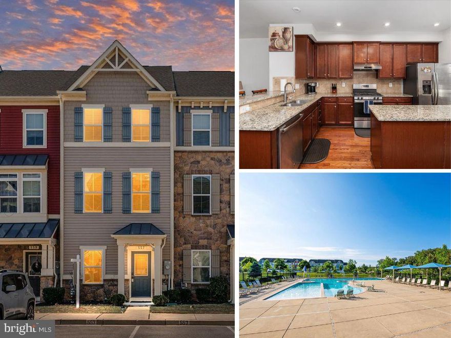 Great Opportunity to own a Beautiful Townhome in the Highly Sought After Community of Creekside Village.  This Home offers 3 Bedrooms & 3 Full Bathrooms in almost 2,000 Square Feet of Living Space.  Features of this Home include Hardwood Floors, Walk-in Level Bedroom & Full Bathroom, Large Rec Room, Granite Countertops, Stainless Steel Appliances with Gas Stove, Kitchen Bar & Island, Trex Deck, Primary Bedroom Suite with Tray Ceiling, Dual Vanity, and Shower with 2 opposing showerheads, Bedroom level Laundry, and So Much More!!!!   The Creekside Community offers an Olympic Style Pool, Playgrounds, Dog Park, Walking Trails, Gym, and Community Center.  Located Minutes from Fort Meade, Annapolis, Washington D.C., and Baltimore.