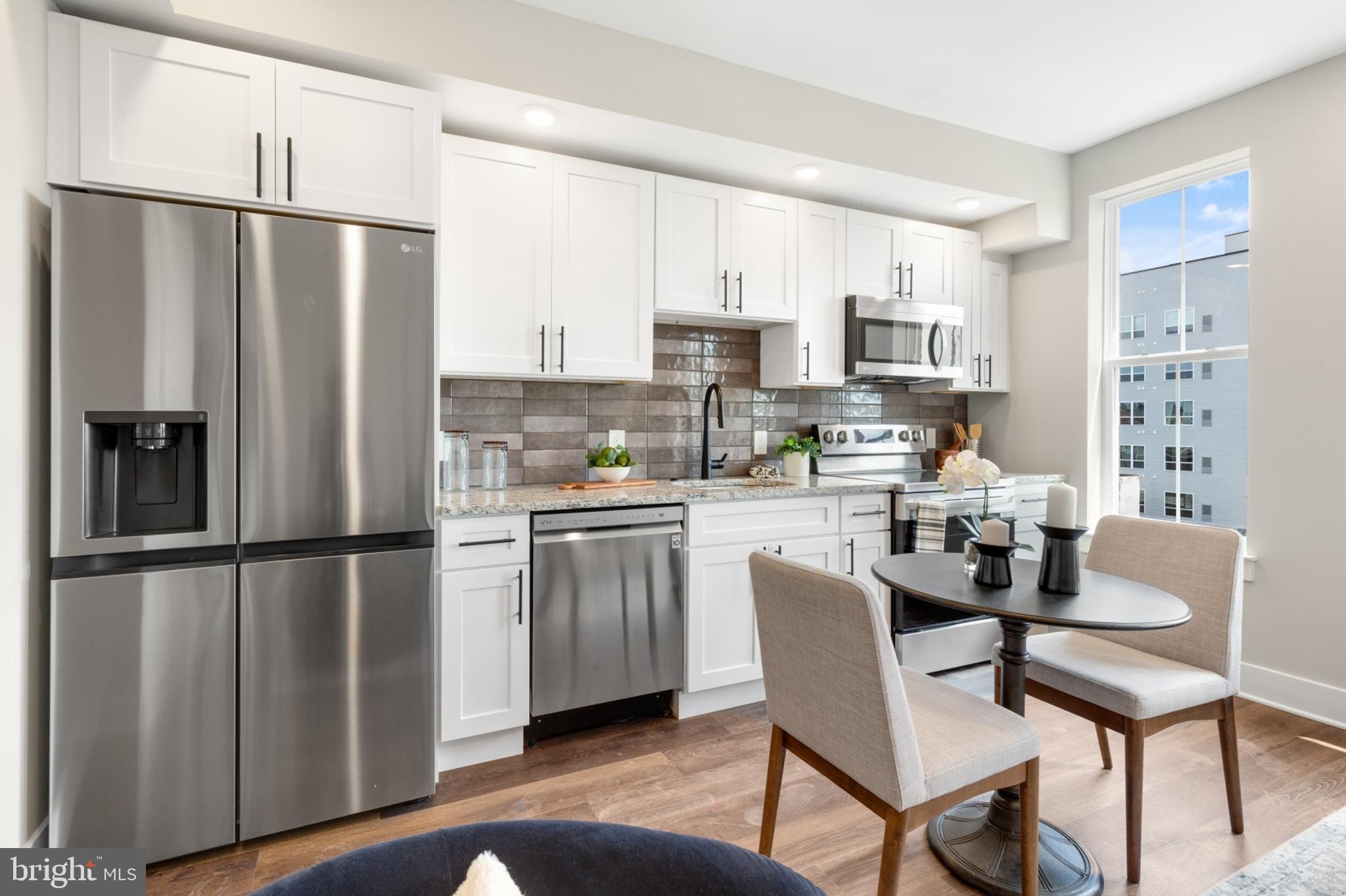 Available NOW | Leasing Special: 1 month FREE on a 13-month lease or 1.5 months FREE on 15-month lease! Gross rent is $1,400/month; net effective rent for a 13-month lease is $1,292/month & net effective rent for a 15-month lease is $1,260/month.
Welcome to Quaker City Flats, a new construction rental community in East Kensington offering 32 modern units designed for those who seek a contemporary, pet-friendly lifestyle. Each unit is a masterpiece, boasting open floor plans, wood floors, and large windows that flood the space with light. The kitchens are equipped with white shaker cabinets, stylish tile backsplashes, and top-of-the-line stainless steel appliances. Luxurious bathrooms feature granite-topped vanities and subway tiled bathtub/shower combos. Convenience is at your fingertips with mini-split A/C systems and in-unit laundry. Unit #205 is a great 1 bed, 1 bath unit on the second floor with a bright and airy atmosphere. Our professionally managed building offers amenities including a main lobby and secure package room to ensure peace of mind. An elevator and two stairwells ensure easy access throughout the building. The shared roof deck offers city views, creating an ideal space for relaxation and entertainment. Limited parking is available, with three dedicated spots at the rear of the building for an additional fee. Experience the thrill of modern luxury and convenience in the heart of urban living. Schedule a tour today to discover your new home at Quaker City Flats!
Please note: photos & video tour are from a similar unit within the building; exact layouts & finishes may vary.
Lease Terms:
Generally, first month, last month, and one month security deposit due at, or prior to, lease signing. Other terms may be required by Landlord. $55 application fee per applicant. Pets are conditional on owner's approval and may require an additional fee, if accepted. (Generally, $500/dog and $250/cat). 2 pet maximum allowance. Tenants responsible for: electricity, cable/internet, and a $35/month flat water fee. Off-street parking is available for an additional $395/month. Landlord Requirements: Applicants to make 3x the monthly rent in verifiable net income, credit history to be considered (i.e. no active collections), no evictions within the past 4 years, and must have a verifiable rental history with on-time rental payments. Exceptions to this criteria may exist under the law and will be considered.