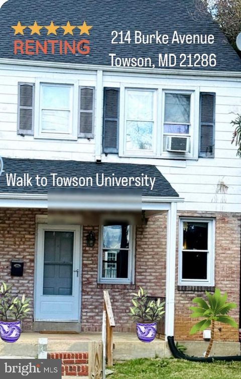 214 BURKE AVENUE TOWSON MD 21286