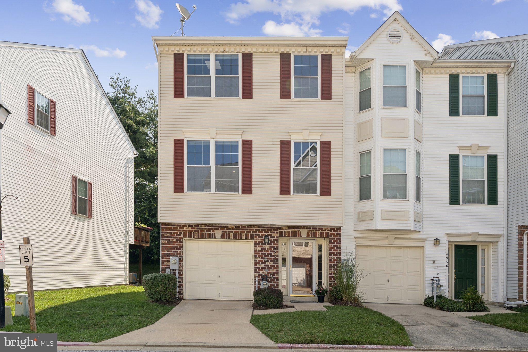 What are you waiting for??? This beautifully updated townhome is in the heart of East Ellicott City. Your favorite places like Target, Kohls, Safeway, Michaels, Hallmark, Staples & of course Chick fila is just minutes from this practically perfect home!
Welcome to this beautifully updated end-unit townhome with new paint, offering comfort, privacy, and style in every corner. Boasting two spacious primary bedrooms, each with its own private en-suite bath and soaring vaulted ceilings, this home is perfect for shared living or those seeking flexible, luxurious spaces.
The updated kitchen features brand new granite countertops, a central island with space for Holiday cooking, and an adjacent dining area ideal for casual meals or morning coffee. Step out onto the private deck and enjoy your meals or summer bbq's with serene tree-lined views. The living and dining rooms feature brand-new carpet, adding a fresh, cozy feel throughout.
On the main level, recently installed brand new lv flooring through the entry way, you'll find a versatile separate office or living room, a convenient half bath, and a bright, open layout ideal for entertaining.
Upstairs, both bedroom suites are thoughtfully designed—one includes a custom closet system, with a renovated primary bath featuring a luxurious soaking tub for ultimate relaxation. The upper-level laundry area has been customized for functionality and style, making everyday tasks a breeze.
With plenty of natural light, elegant updates, and a peaceful setting, this home is a true retreat—perfectly blending form and function in a desirable end-unit location directly off Rt 100, near Long gate shopping center and of course my favorite, Chick fila.