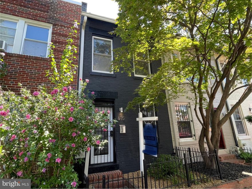 This fully renovated 2BR/2BA residence with 1,00 square feet of living space on two levels, has a functional floor plan for easy living, boasting hardwood floors and quality finishes throughout, a separate family room with wood-burning fireplace and a dining/home office quiet space ideal for relaxing or working. The updated kitchen features stainless steel appliances, granite countertops and ample, fine cabinetry. Upstairs has two light-filled bedrooms and two updated bathrooms. The primary bedroom boasts a ceiling filled with large skylights and an adjacent private deck. The outdoor amenities include a patio and deck off the kitchen perfect for grilling, some gardening space, a shed and a fully fenced backyard. 

Located on a quiet, tree-lined street in Capitol Hill, this residence is walkable to many restaurants and retail establishments along the H Street corridor, as well as easy access to nearby Union Market and Lincoln Park.