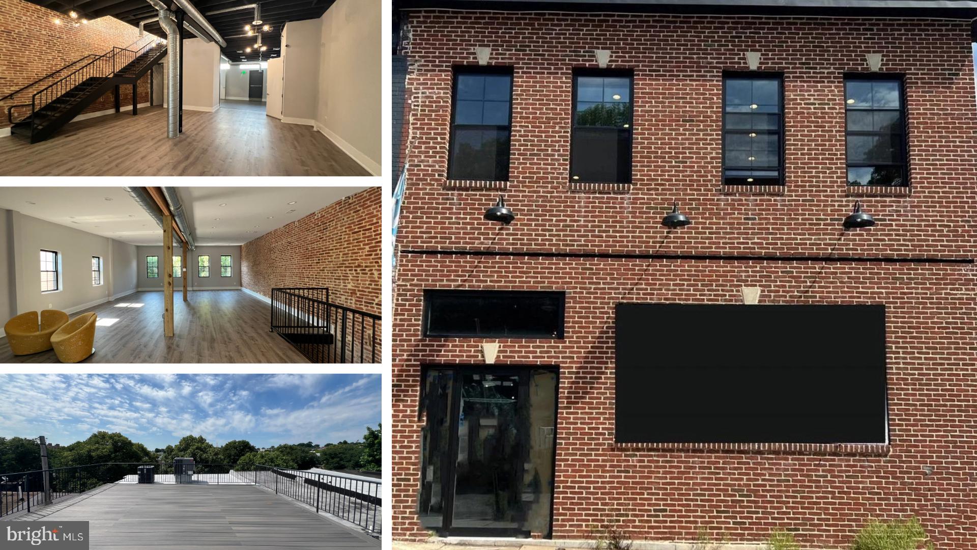 Amazing opportunity to buy prime real estate in Southeast Baltimore near Belnor Square Park. Property is fully renovated from top-to-bottom (basically brand-new). Two floors of open space and a huge roof-top deck, suitable for flex space, retail, office, religious, and commercial. C-1 zoning allows for potential conversion to residential or mix-use. Close to Johns Hopkins main and Bayview, Downtown, and Patterson Park. Possibilities are endless. MUST SEE!