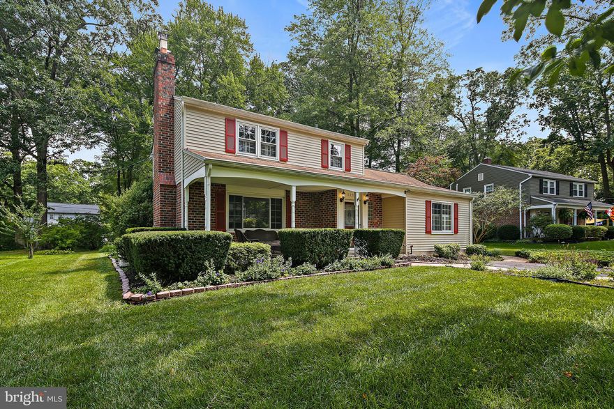 Welcome to Marywood! This beautiful, traditional, front porch colonial has lovely landscape, mature trees, and lots of space to entertain! Hardwood floors and a gorgeous fireplace welcome you home! As you move through the home, you will find a large, dual peninsula kitchen with oodles of cabinet space and a large family room with beautiful built-ins! The upper level boasts 3 large bedrooms and a full bath! Out back, you have your private, partially shaded oasis with a covered porch and fenced patio along with a fire pit area and large shed. Added pluses, whole home generator, natural gas, replacement double hung windows, newer roof, and NO HOA!!
