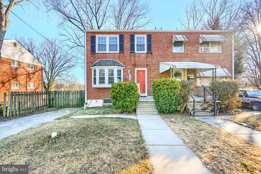 Great opportunity to own an all brick 3 bedroom 1.5 bath semi-detached home on level lot with front porch and 4 car driveway. Freshly painted throughout. Original Hardwood throughout. New carpet in all 3 upper level bedrooms. Kitchen is open to formal dining room and has S.S. appliances with gas stove. 1 full bath on upper level and half bath on basement level. Lower level has finished family room plus laundry room with lots of room for storage. Well maintained home. Won't last long. Must see!!!