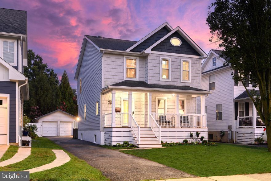 Welcome to 919 Wells Ave, a quintessential Eastport Annapolis classic that seamlessly blends traditional charm with modern luxury. This stunning residence boasts exceptional curb appeal, highlighted by its timeless cedar shake aesthetics and inviting front porch that sets the stage for a warm and welcoming atmosphere.  
As you step inside, the living room immediately captivates with its cozy ambiance, enhanced by a sleek electric fireplace. The heart of the home is the gourmet kitchen, where maritime-themed lighting fixtures add a touch of coastal elegance. Culinary enthusiasts will appreciate the state-of-the-art appliances, including a professional-grade five burner KitchenAid gas cooktop, double convection wall ovens, a warming drawer, and  a high-end KitchenAid wine cooler. More features include a Swiss-made faucet, built-in microwave, a dishwasher with a unique viewing window, glass tile back-splash and eat in counter space..  Adjacent to the kitchen, the screened-in back patio provides year-round enjoyment. Outfitted with zip-up removable wall covers.  This space is perfect for both warm summer nights or crisp autumn evenings. 
 Upstairs, the sun-filled master bedroom serves as a private retreat, featuring a recently renovated luxurious en-suite master bath hallmarked by a massive shower with multiple shower heads, his and her sinks, a stylish hidden commode, and full walk-in closet with sliding barn door.  The private balcony off the master is the perfect spot to enjoy your morning coffee in peace.  The second floor includes two additional bedrooms equally filled with natural light, and a full-size bathroom. Convenience is key, with a-new front loading washer and dryer in the connecting hallway.   
The fully finished and versatile lower level, offers a separate entrance and newly renovated full bathroom, making it easily used as a guest suite, home office, or entertainment space.
  
An expansive backyard, complete with deck, hardscaping and fire pit, enhances your outdoor activities whether you're hosting a barbecue or enjoying a quiet evening under the stars. Some of the most coveted features include a large driveway, two-car garage, and built-in electric car charger.
 
The home is currently furnished, and the furniture (excluding the patio) is available for purchase if desired, offering the potential for a truly turnkey living experience. However, the buyer is under no obligation to keep the furniture and may choose to have the home delivered unfurnished.

The city has granted approval for a garage with an additional dwelling unit (ADU) built above it allowing for the construction of a living space above the garage, providing additional housing or rental opportunities.

With its prime location in Eastport, a neighborhood known for its vibrant community and proximity to downtown Annapolis, 919 Wells Ave offers an unparalleled lifestyle. Don't miss your chance to make this exceptional property your new home.