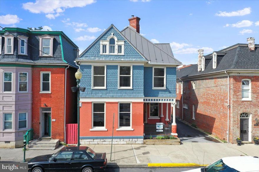 Beautiful Downtown Office Space Available! Historic Building Completely Renovated. Includes two large office spaces, private bathroom, and rear enclosed porch.  Featuring lots of natural light from large windows, hardwood flooring, heating and a/c. Close proximity to downtown business, city and county buildings, and minutes from commuting routes I81 & Route 9. Access to the buildings common space kitchen, foyer, waiting area, & large conference room. Utilities Included in monthly rental rate. Additional office spaces available with different price & terms. Call For Details!