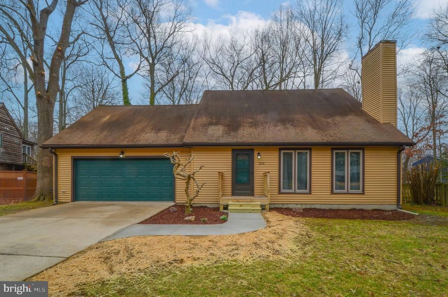 Home was just remodeled with new carpet, freshly painted through out, new kitchen floors, newer appliances, new flooring in all bathrooms with new vanities. Brand new 1/2 bath. Main level bedroom with full bath. Kitchen & dining area opens to large living room with wood burning fireplace. Upper level consists 2 bedrooms, full bath, also an extra bonus room (no closet) that would be perfect for office or playroom. 2 car garage. Brand new deck overlooking large rear yard.  All adults must have 650+ credit scores to be considered. Tenant responsible for all utilities including $125.16 quarterly sewer fee. Management/landlord may consider 1 small dog with pet deposit. Sorry no cats. Easy access to AFB, D.C. metro area, Annapolis. Available immediately. $45 credit application for each adults. Cash or check payable to Schwartz Realty. Listing agent will write the lease. Security deposit is due upon signed lease.