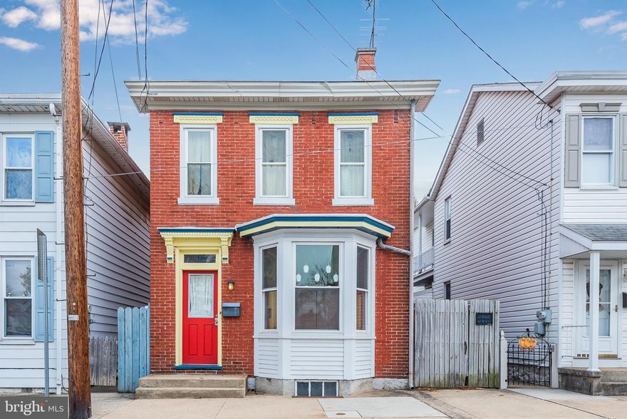 Take a look at this affordable, solid brick detached home! This traditional style home offers 3 bedrooms and 1.5 bathrooms. The rooms in this home are large with 9' high ceilings and original pine hardwood floors. There is a fenced in yard as well as off street parking.  This home is located in a nice neighborhood and will give you that great community feel!