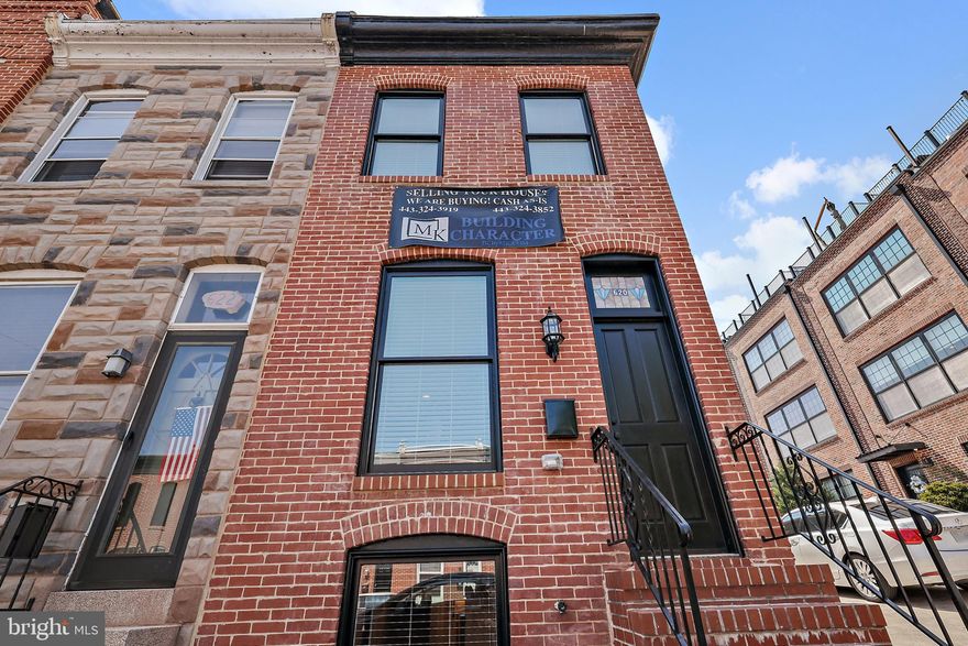 Brewers Hill! End-of-Group. UNDER CONSTRUCTION. May Completion. Brand New CHAP Renovation by Building Character with PARKING. 3 Finished Levels. The Main Level has a Large Living Room, Dining Room, Kitchen and Mud Room The 56’ Upper Level offers 2 Bedrooms, 2 Full Baths, and Direct Access to the Roof-Top DECK. The Lower Level Includes 1 Additional Room, Third Full Bath, Laundry, and Storage. All Insulation is Energy Efficient Spray Foam. Whole House Audio System. Custom Tile, Trim and Paint. And Don’t Forget the Amazing Building Character 2-Year Builder Service Warranty.